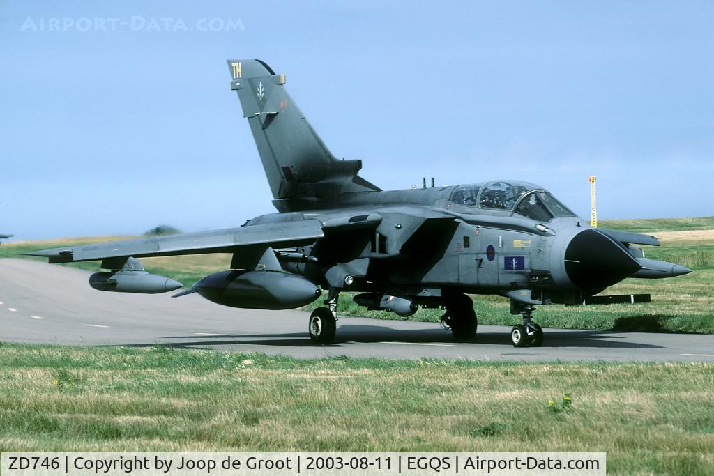 ZD746, 1984 Panavia Tornado GR.4 C/N 376/BS127/3173, In 2003 15(R) Sq operated this (former) SAOEU Tornado.