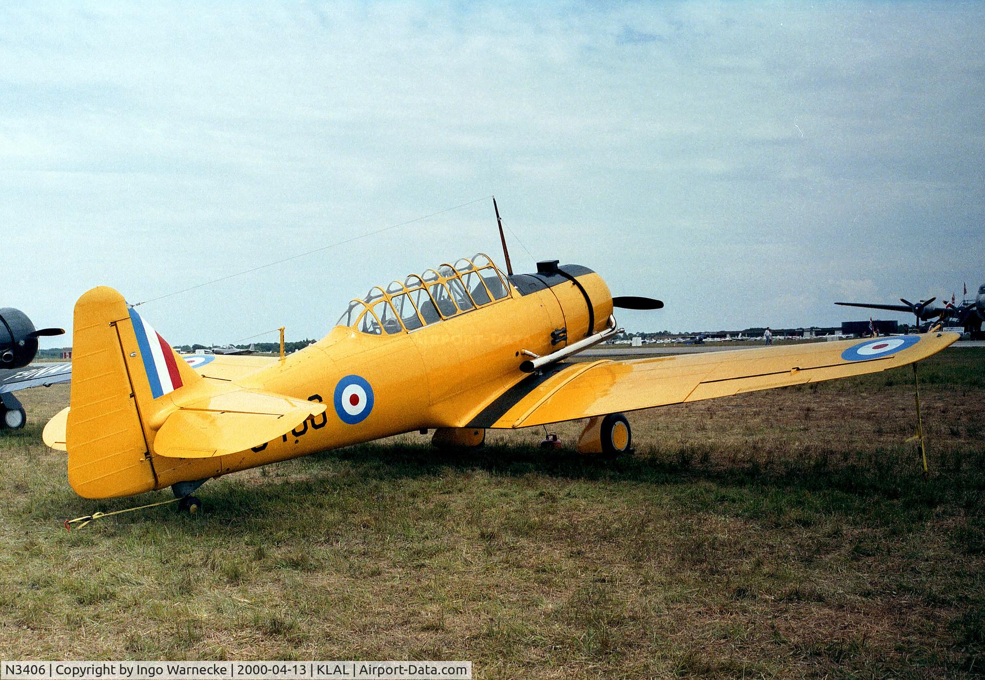 N3406, 1940 North American NA-64 Yale C/N 64-2144, North American NA-64 