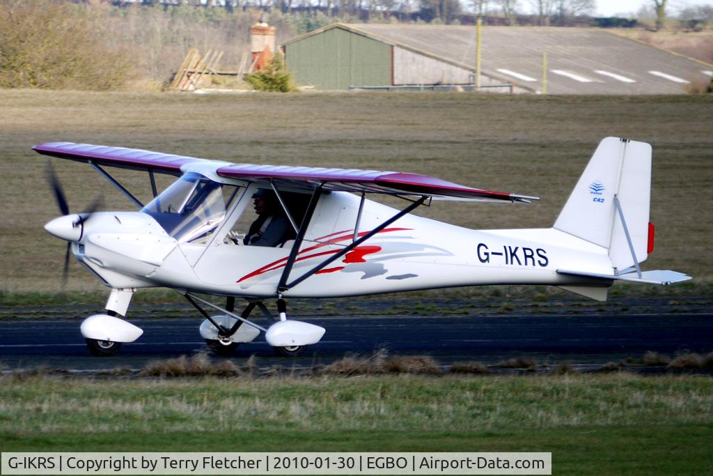 G-IKRS, 2001 Comco Ikarus C42 FB UK C/N PFA 322-13719, Ikarus C42 FB UK - participant in the 2010 BMAA Icicle Fly-in at Wolverhampton