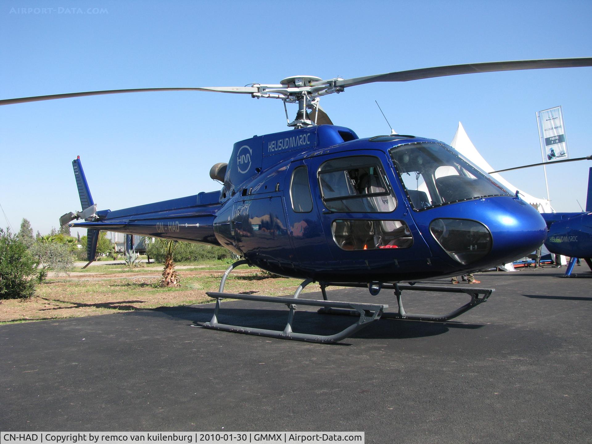 CN-HAD, Eurocopter AS-350B-2 Ecureuil Ecureuil C/N 4416, aeroexpo 2010