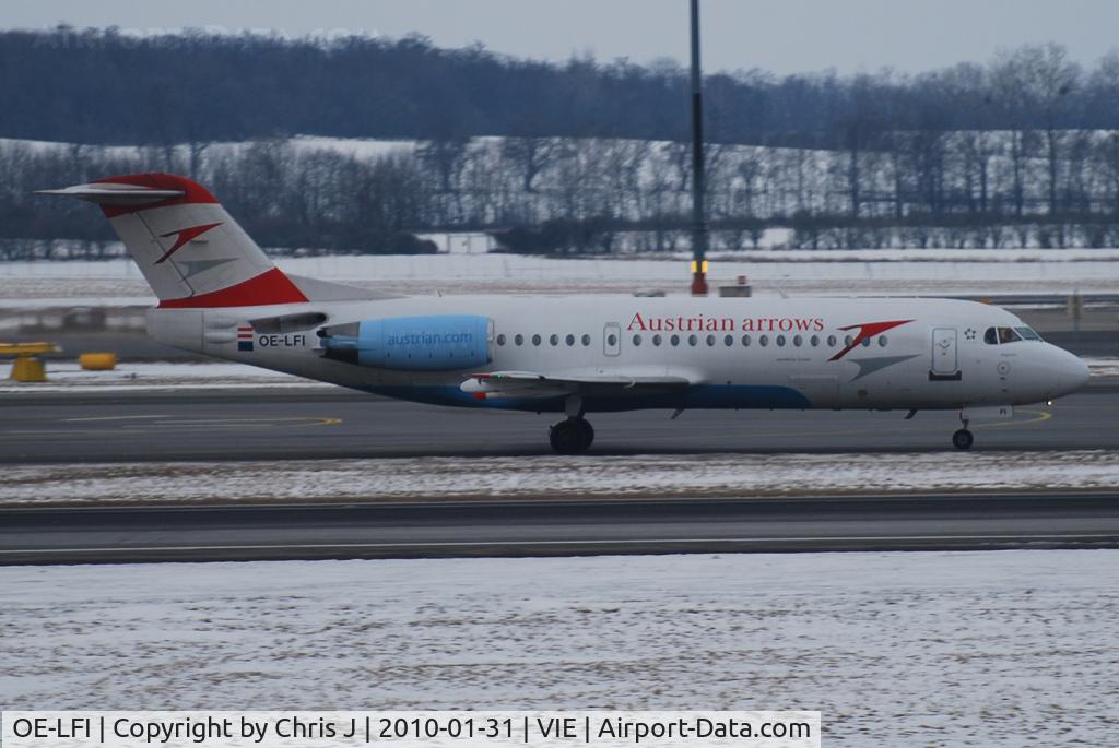 OE-LFI, 1995 Fokker 70 (F-28-0070) C/N 11529, Austrian arrows Fokker 70