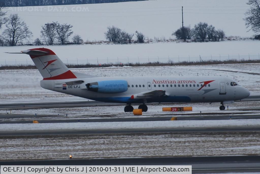OE-LFJ, 1995 Fokker 70 (F-28-0070) C/N 11532, Austrian arrows Fokker 70