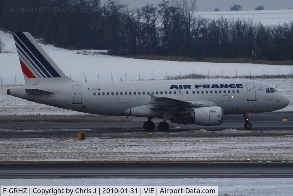 F-GRHZ, 2001 Airbus A319-111 C/N 1622, Air France Airbus A319-111