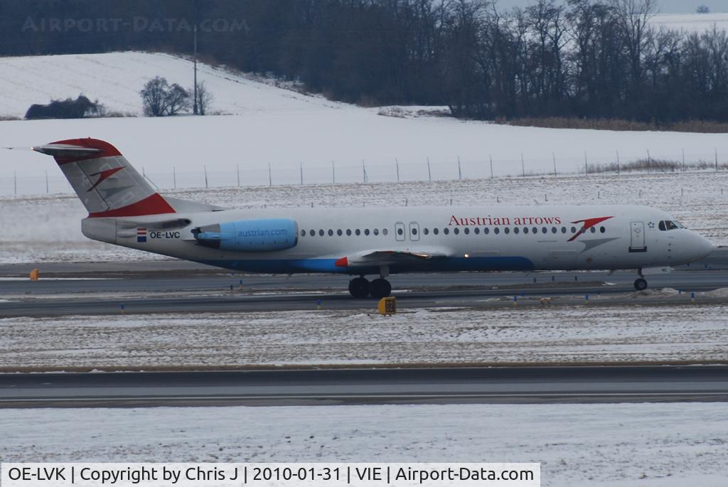 OE-LVK, 1992 Fokker 100 (F-28-0100) C/N 11397, Austrian arrows Fokker 100