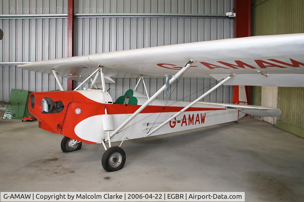 G-AMAW, 1948 Luton LA4 Minor C/N JRC-01, Luton LA.4 Minor at The Real Aeroplane Co, Breighton Airfield in 2006.