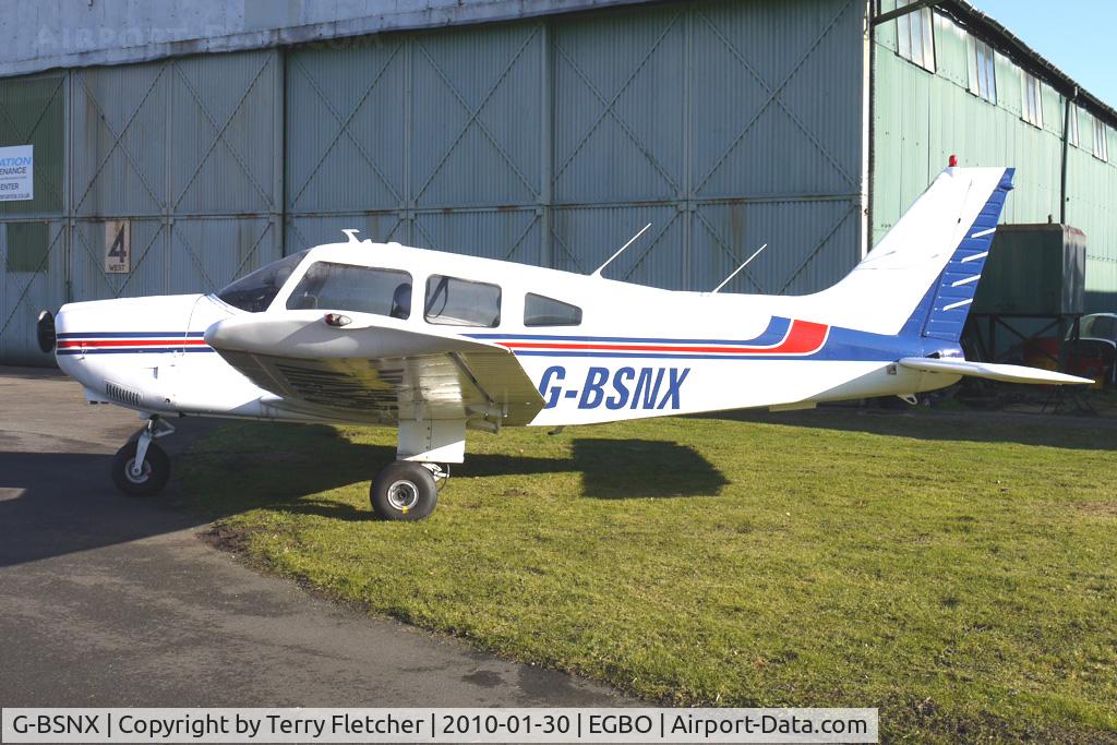G-BSNX, 1979 Piper PA-28-181 Cherokee Archer II C/N 28-7990311, Part of a busy aviation scene at Wolverhampton (Halfpenny Green) Airport on a crisp winters day