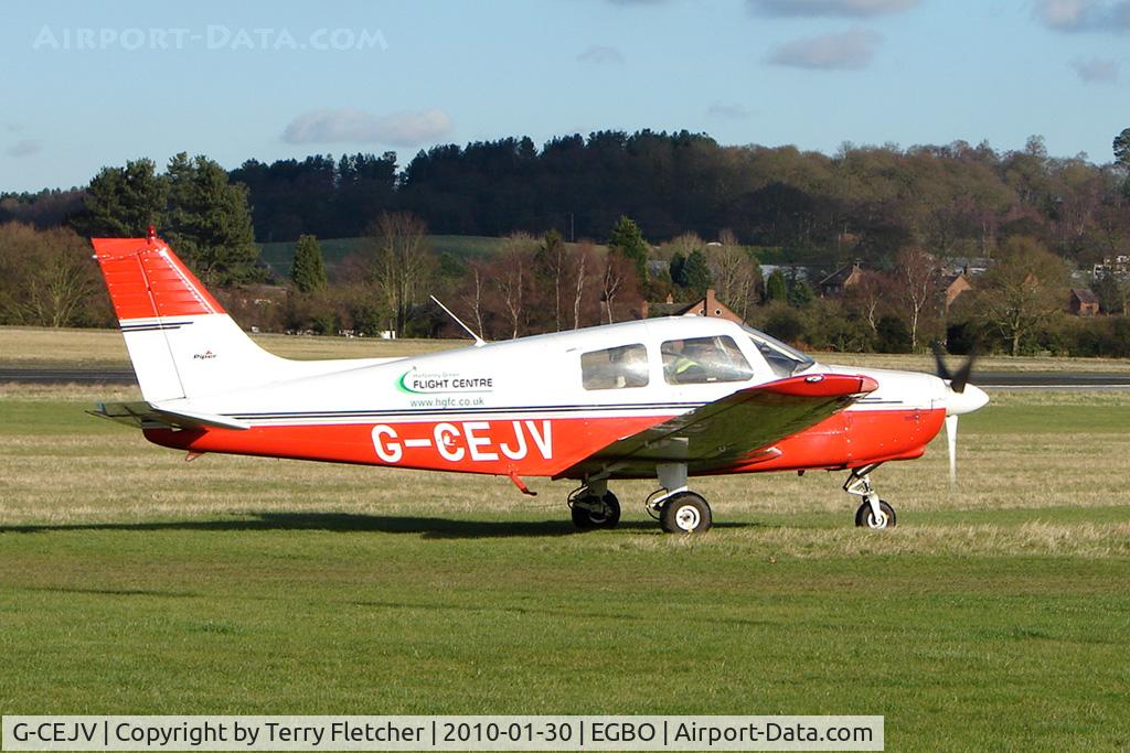 G-CEJV, 1989 Piper PA-28-161 Cadet C/N 28-41225, Part of a busy aviation scene at Wolverhampton (Halfpenny Green) Airport on a crisp winters day