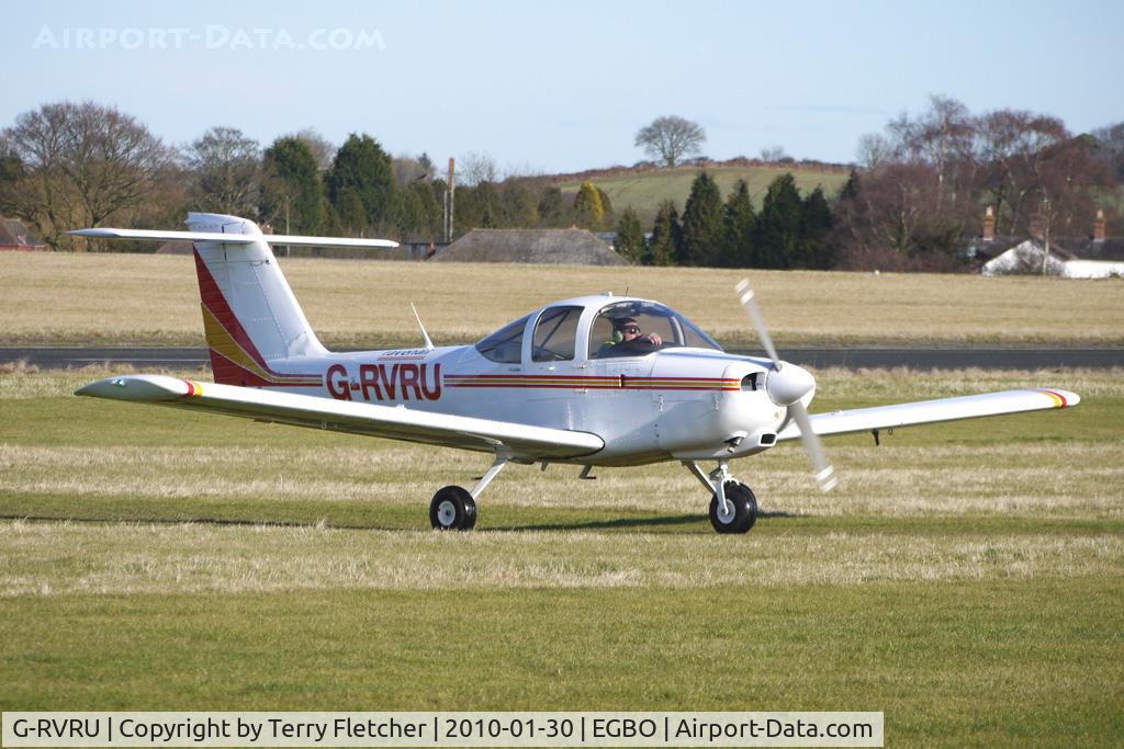 G-RVRU, 1980 Piper PA-38-112 Tomahawk Tomahawk C/N 38-80A0081, Part of a busy aviation scene at Wolverhampton (Halfpenny Green) Airport on a crisp winters day
