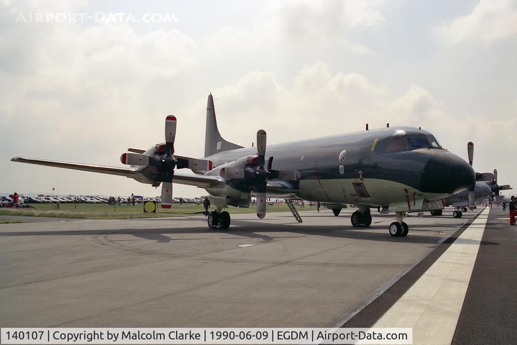 140107, Lockheed CP-140 Aurora C/N 285B-5708, Lockheed CP-140 Aurora at Boscombe Down in 1990.