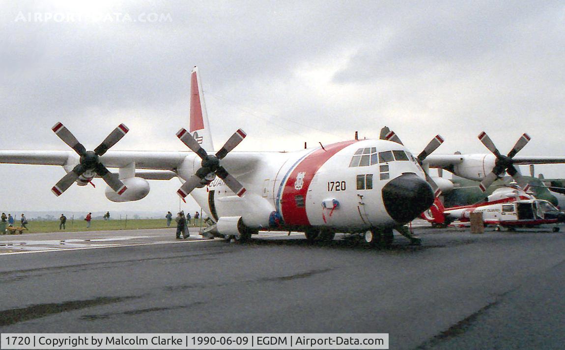 1720, 1987 Lockheed HC-130H Hercules C/N 382-5120, Lockheed HC-130H Hercules at Boscombe Down in 1990.