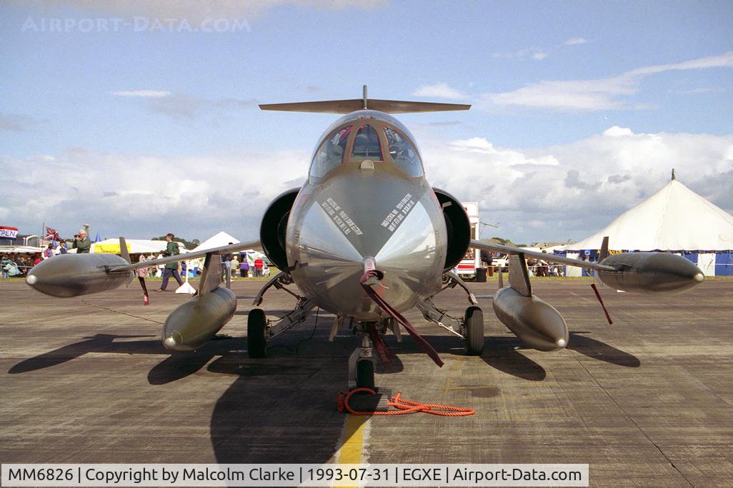 MM6826, Aeritalia F-104S-ASA Starfighter C/N 1126, Aeritalia F-104S ASA Starfighter at RAF Leeming's Air Fair in 1993.