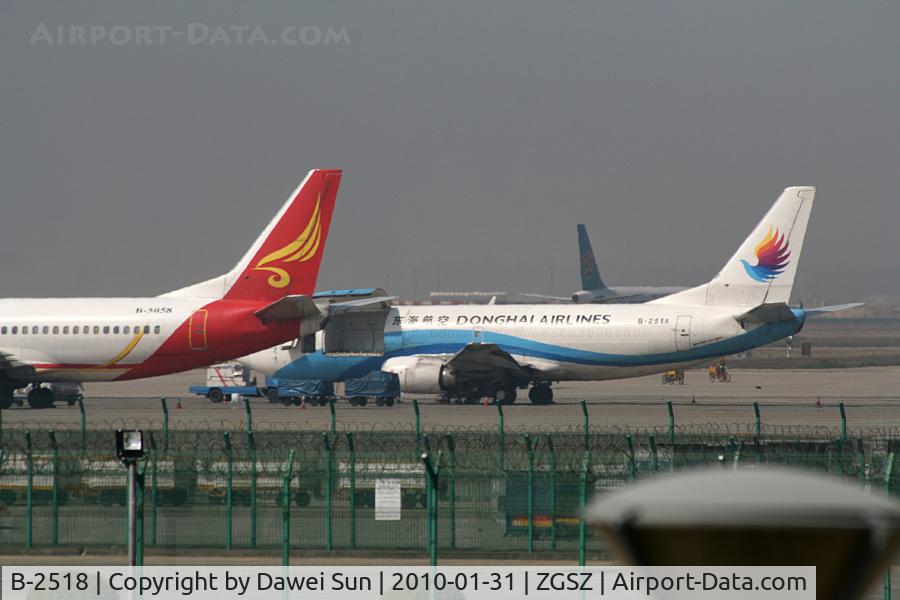 B-2518, 1986 Boeing 737-3W0 C/N 23397, Donghai