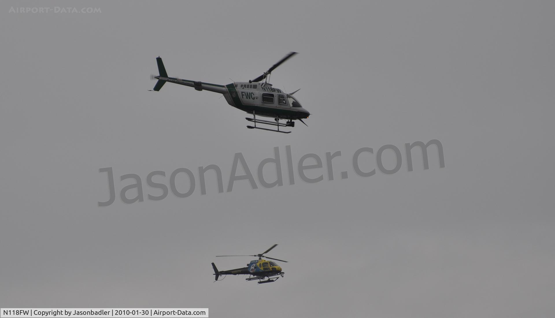 N118FW, 1991 Bell 206B JetRanger III C/N 4182, The photo was shot during Gasparilla 2010 in Tampa Florida.