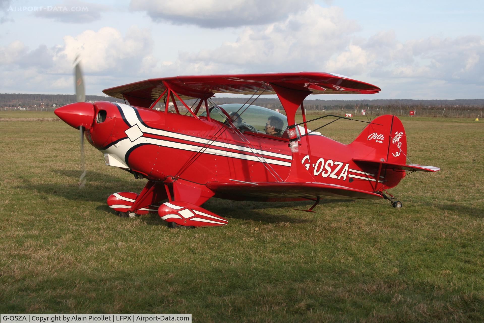 G-OSZA, 1976 Aerotek Pitts S-2A Special C/N 2134, ready to leave