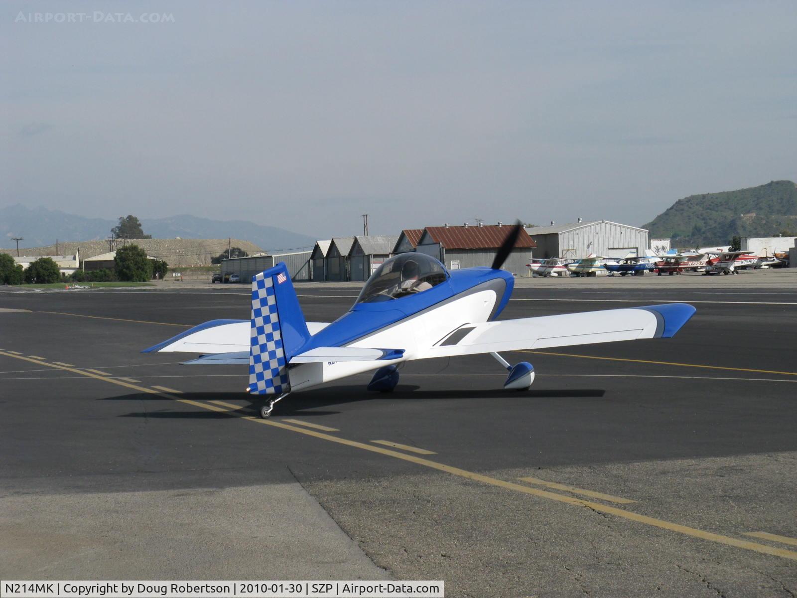 N214MK, 2007 Vans RV-8 C/N 81855, 2007 Margheritis VAN's RV-8, Lycoming O-360-B1A 180 Hp, taxi to Rwy 22