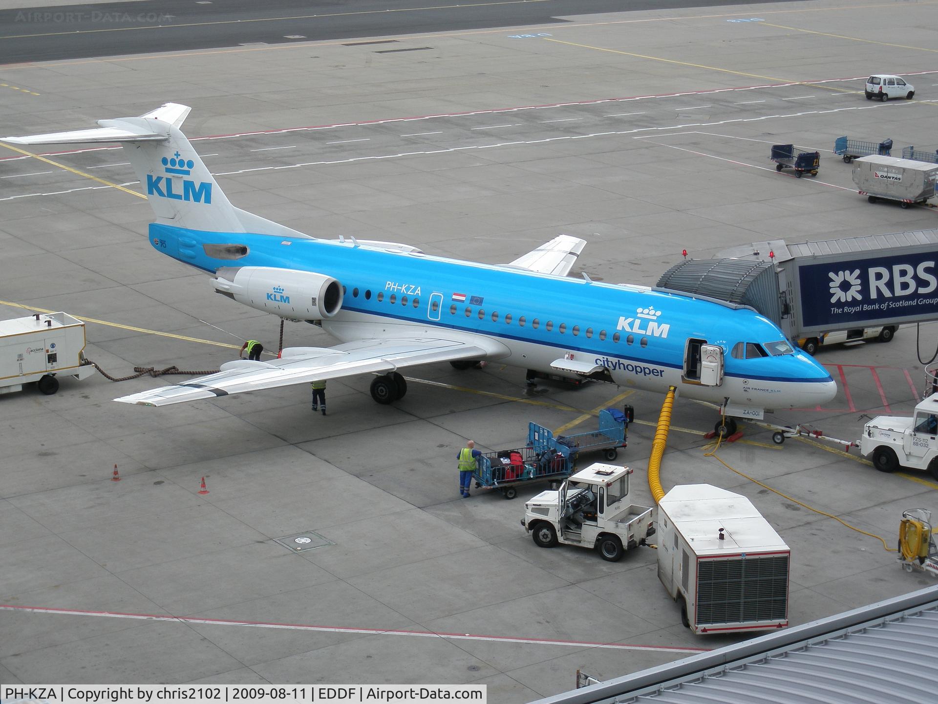 PH-KZA, 1996 Fokker 70 (F-28-070) C/N 11567, FRA