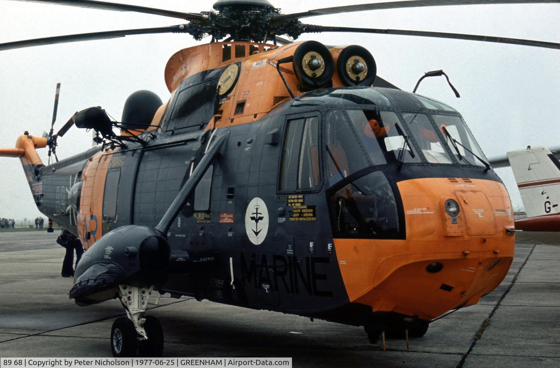 89 68, Westland Sea King Mk.41 C/N WA772, Another view of the MFG-5 Sea King Mk.41 in the static park at the 1977 Intnl Air Tattoo at RAF Greenham Common.