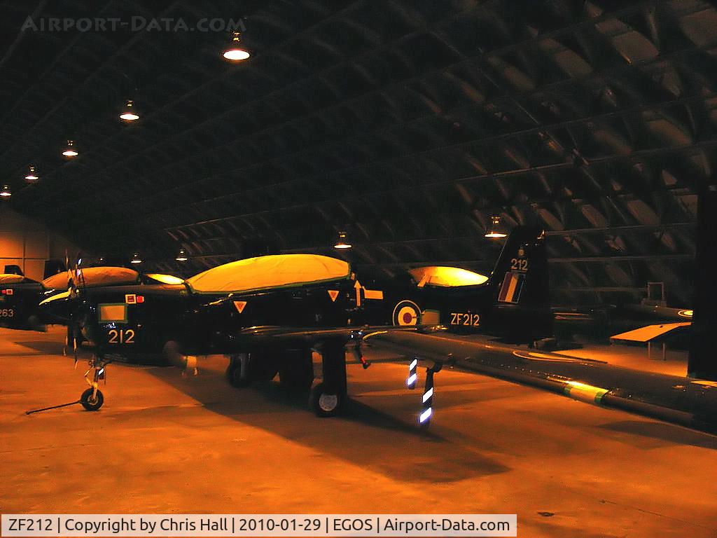ZF212, 1989 Short S-312 Tucano T1 C/N S039/T37, in storage at RAF Shawbury