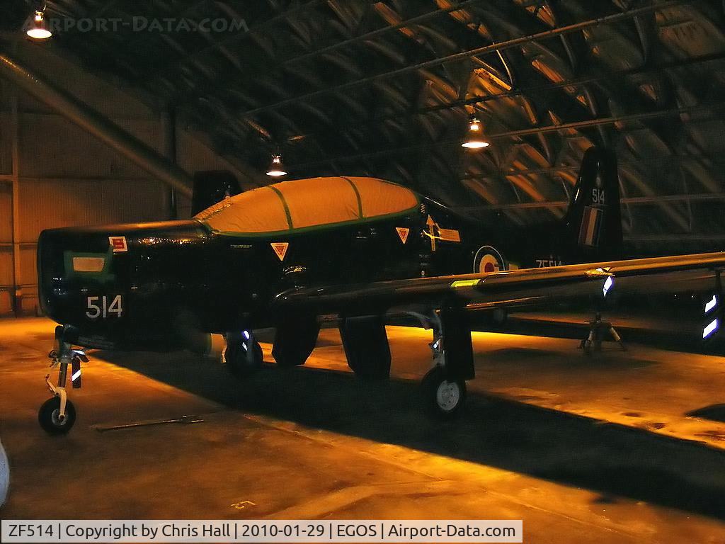 ZF514, 1992 Short S-312 Tucano T1 C/N S158/T129, Shorts Tucano T.1 in storage at RAF Shawbury