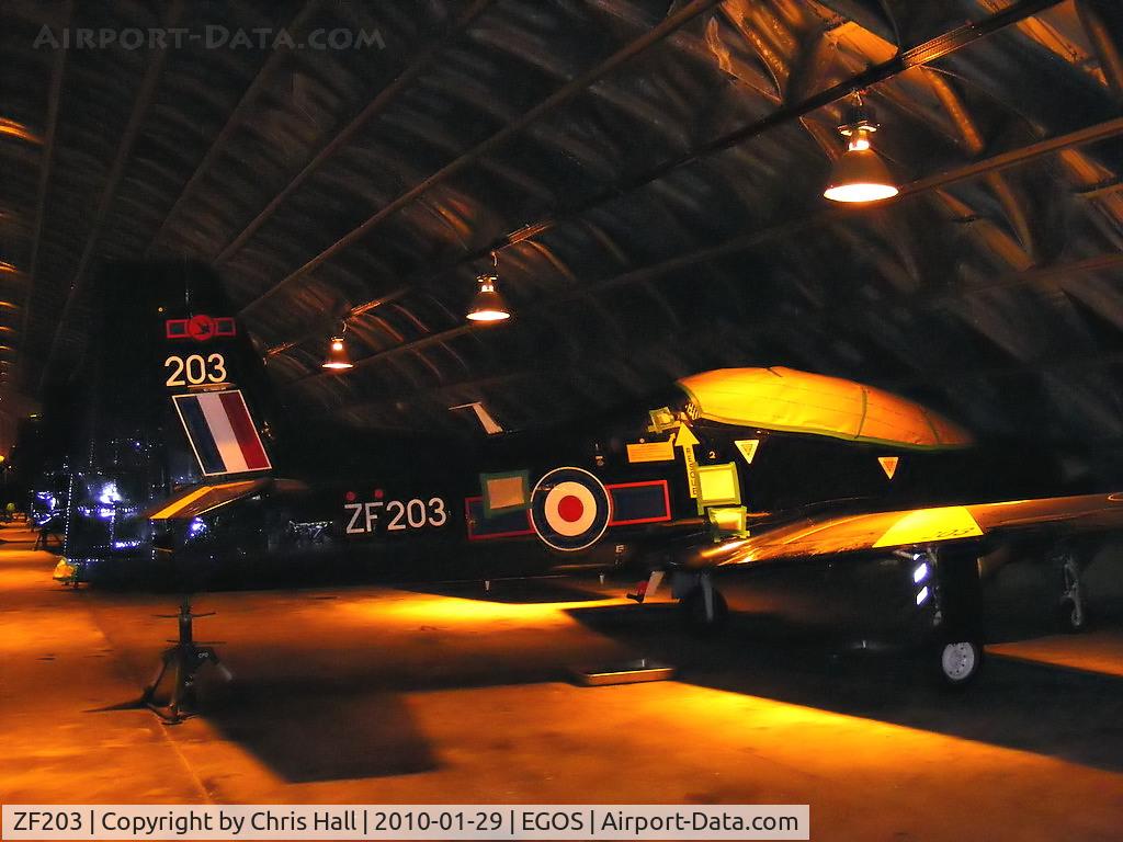 ZF203, 1989 Short S-312 Tucano T1 C/N S028/T28, in storage at RAF Shawbury