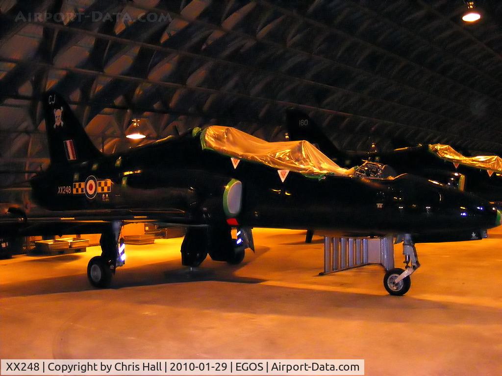 XX248, 1978 Hawker Siddeley Hawk T.1A C/N 084/312084, in storage at RAF Shawbury