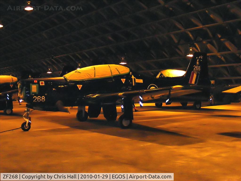 ZF268, 1990 Short S-312 Tucano T1 C/N S064/T52, Shorts Tucano T.1 in storage at RAF Shawbury