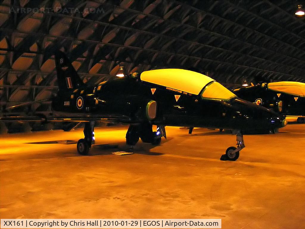 XX161, 1976 Hawker Siddeley Hawk T.1 C/N 007/312007, in storage at RAF Shawbury