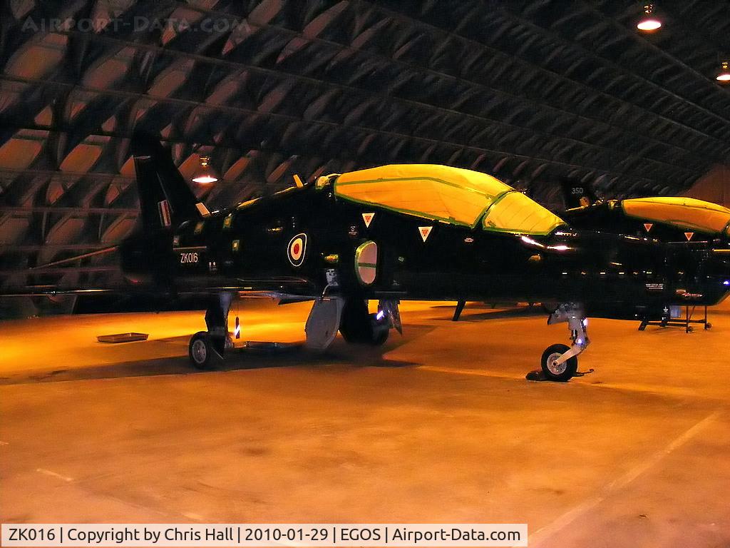 ZK016, 2008 British Aerospace Hawk T2 C/N RT007/1245, BAe Hawk T2 in storage at RAF Shawbury