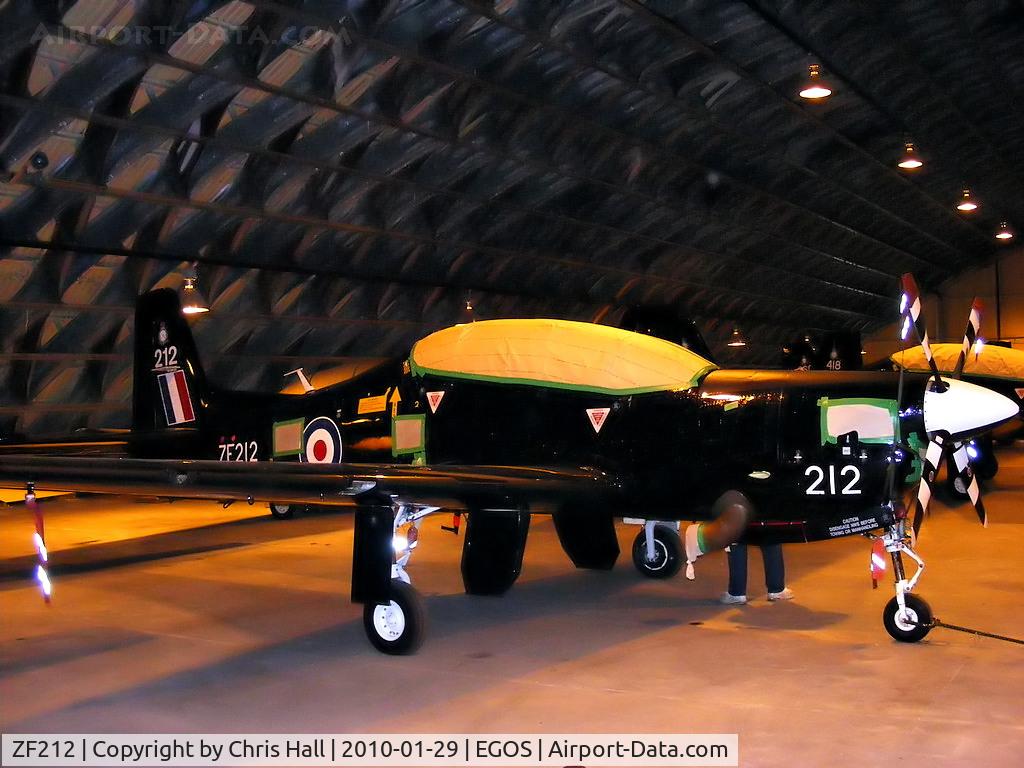 ZF212, 1989 Short S-312 Tucano T1 C/N S039/T37, in storage at RAF Shawbury