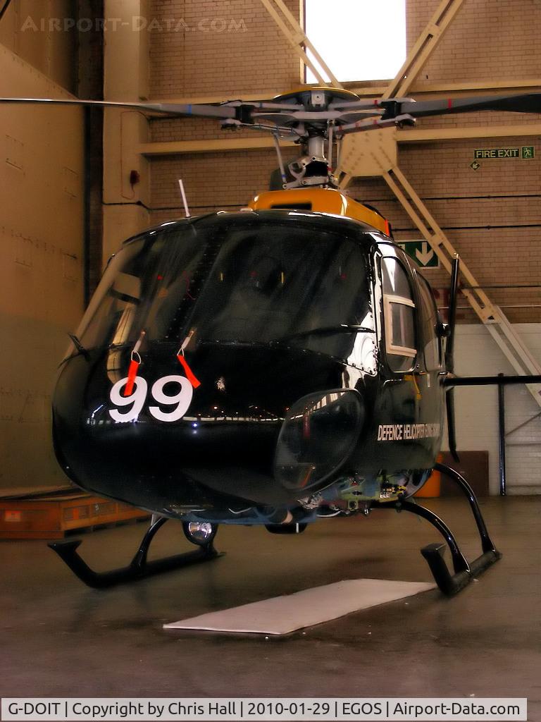 G-DOIT, 1986 Aerospatiale AS-350BB Squirrel HT1 C/N 1902, will become ZK199 with the Defence Helicopter Flying School
