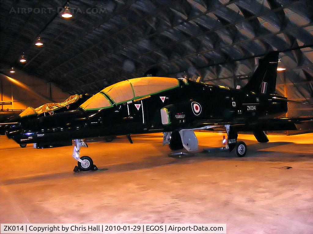 ZK014, 2008 British Aerospace Hawk T2 C/N RT005/1243, in storage at RAF Shawbury