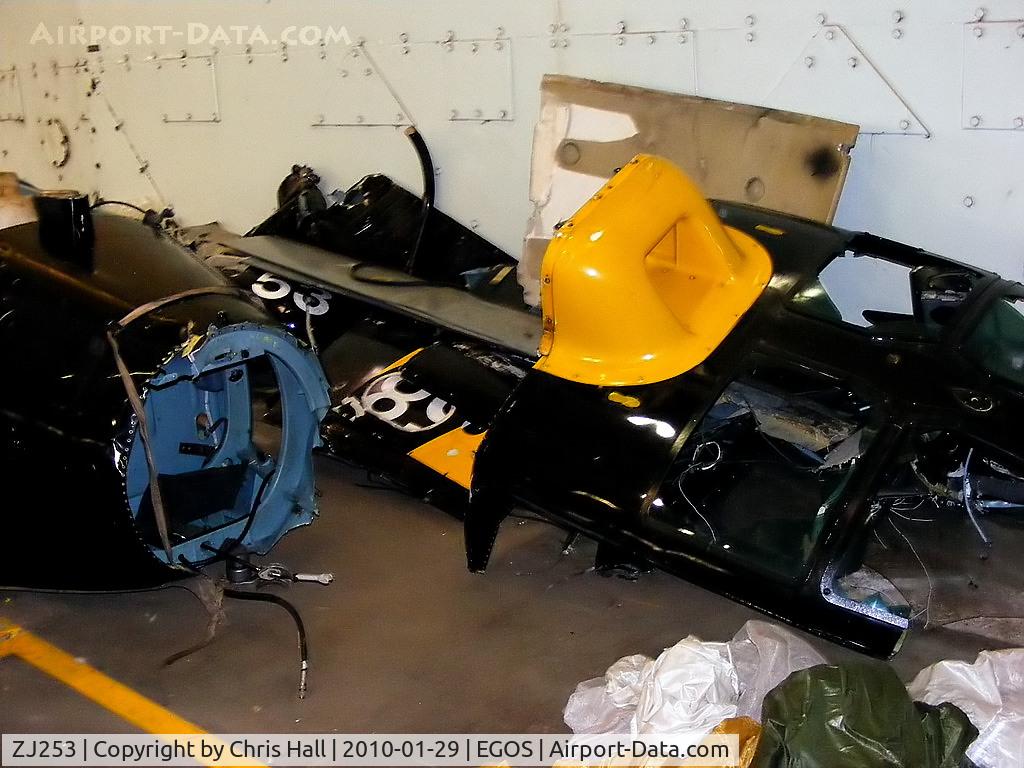ZJ253, 1997 Eurocopter AS-350BB Squirrel HT2 Ecureuil C/N 3052, remains of Eurocopter Squirrel HT2