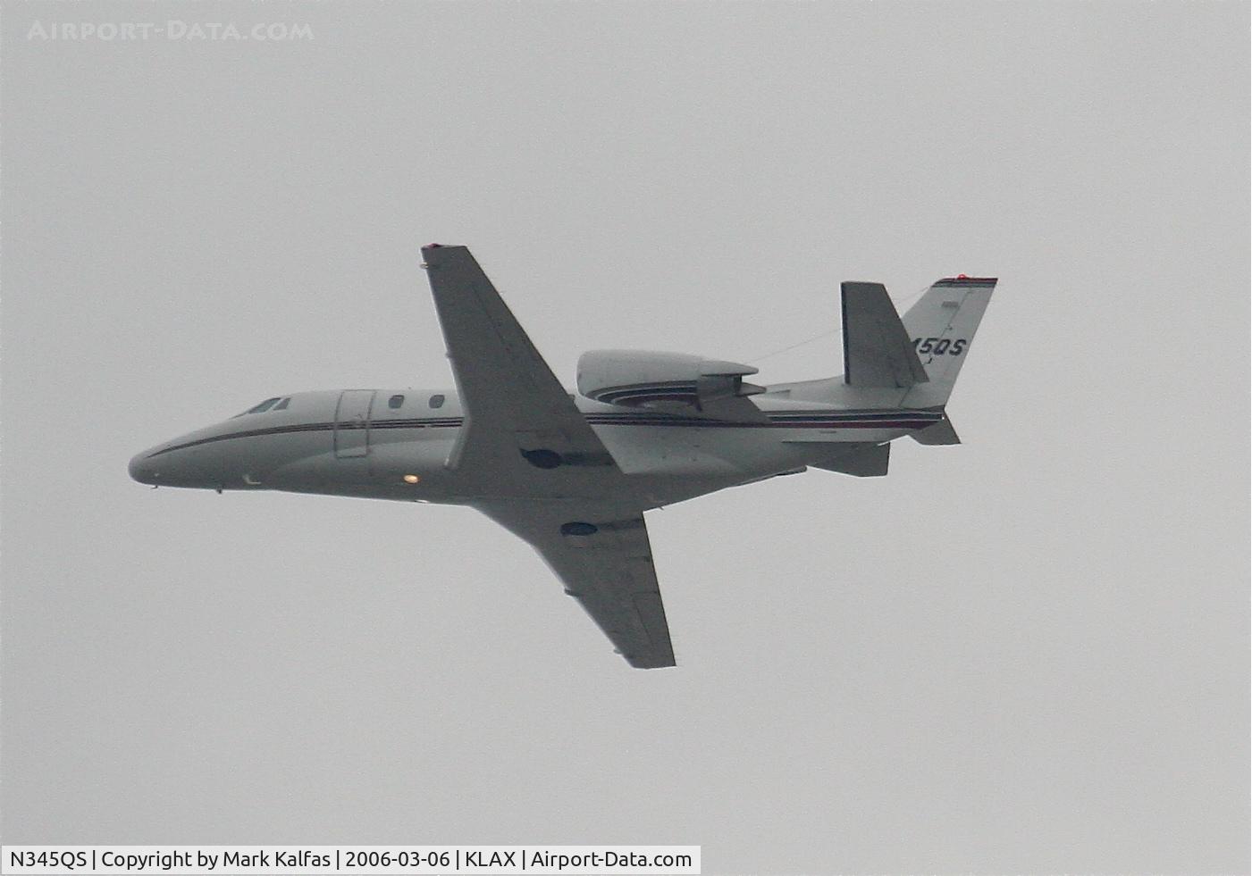N345QS, 1997 Cessna 560 C/N 560-0445, NETJETS Cessna 560, 25L departure KLAX.