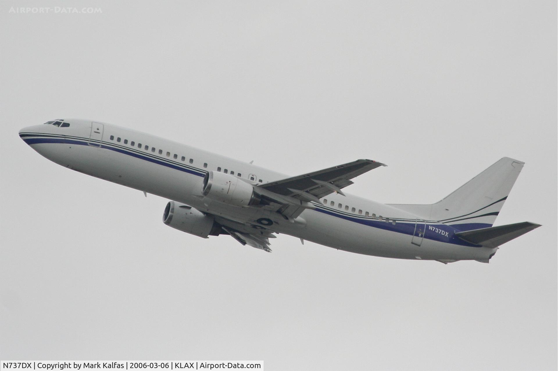 N737DX, 1990 Boeing 737-408 C/N 24804, Pace Airlines Boeing 737-408, 25L departure KLAX.