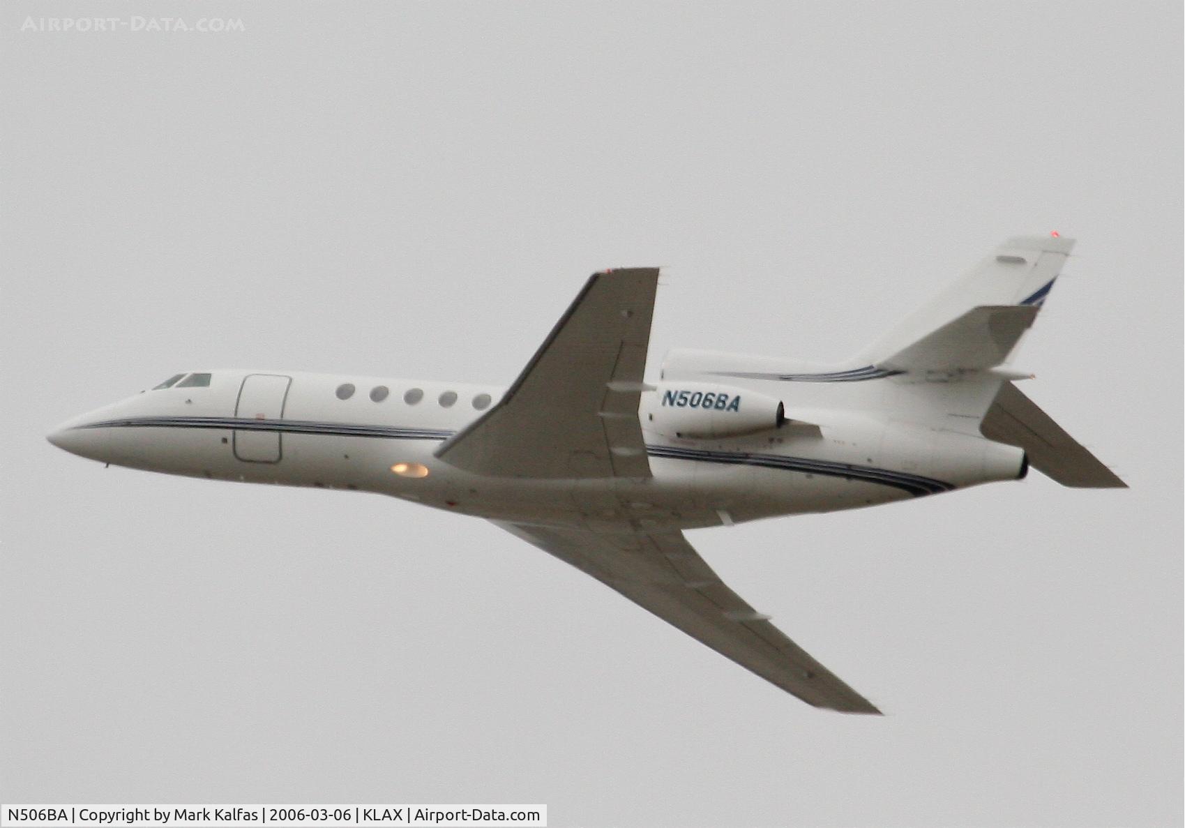 N506BA, 1996 Dassault Falcon 900B C/N 160, Ashton Capital Corporation, Falcon 900B 25L departure KLAX.