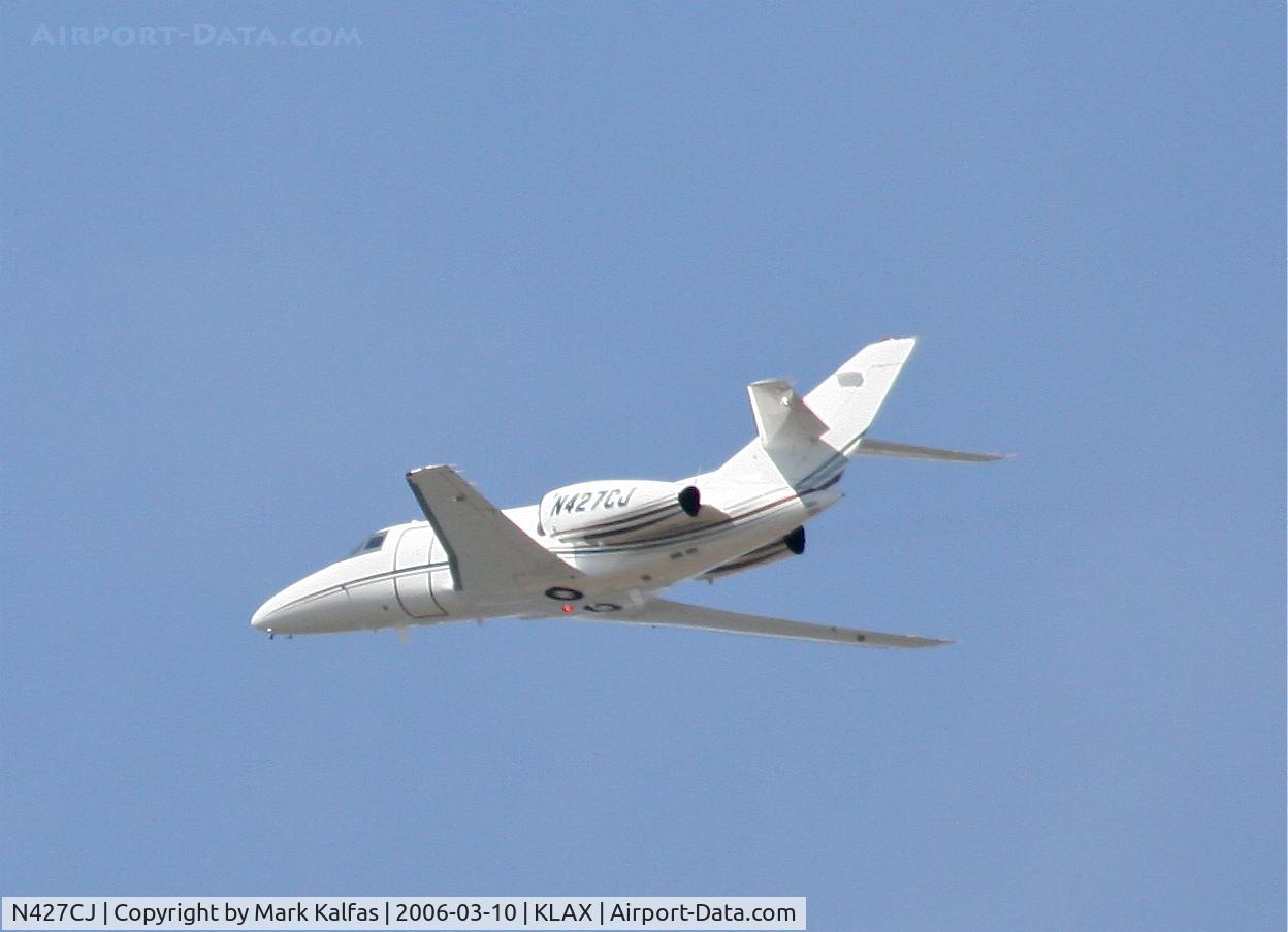 N427CJ, 1975 Dassault Falcon 10 C/N 067, EFTEN CORP FALCON 10, 25L departure KLAX.