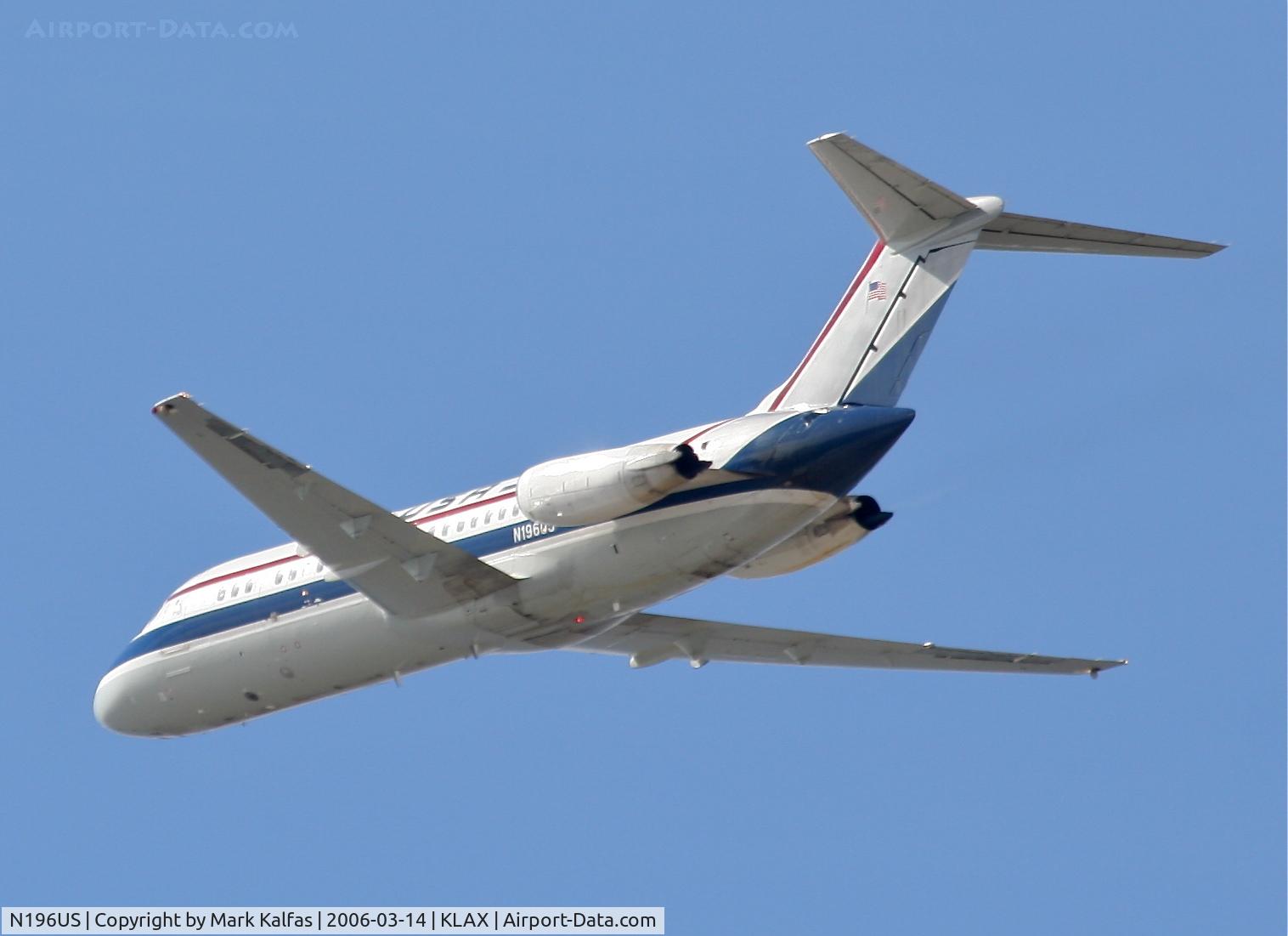 N196US, 1967 Douglas DC-9-15F C/N 47155, USA Jet Mcdonnell Douglas DC-9-15F, 25L departure KLAX.