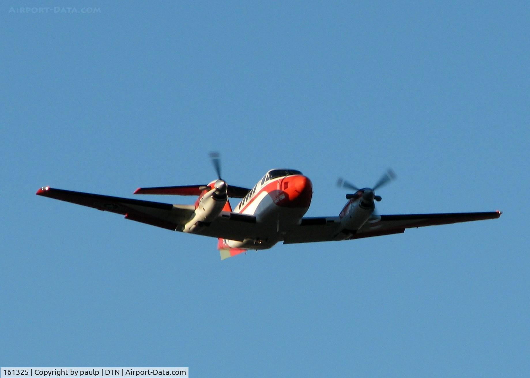161325, Beech TC-12B Huron C/N BJ-42, Over Downtown Shreveport.