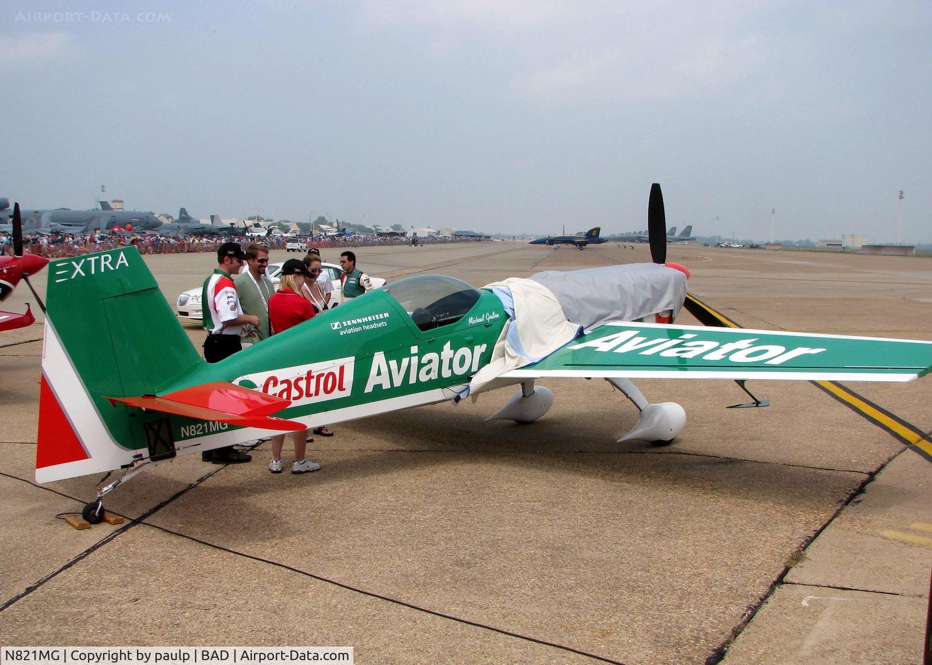 N821MG, 2006 Extra EA-300S C/N 1035, At Barksdale Air Force Base.