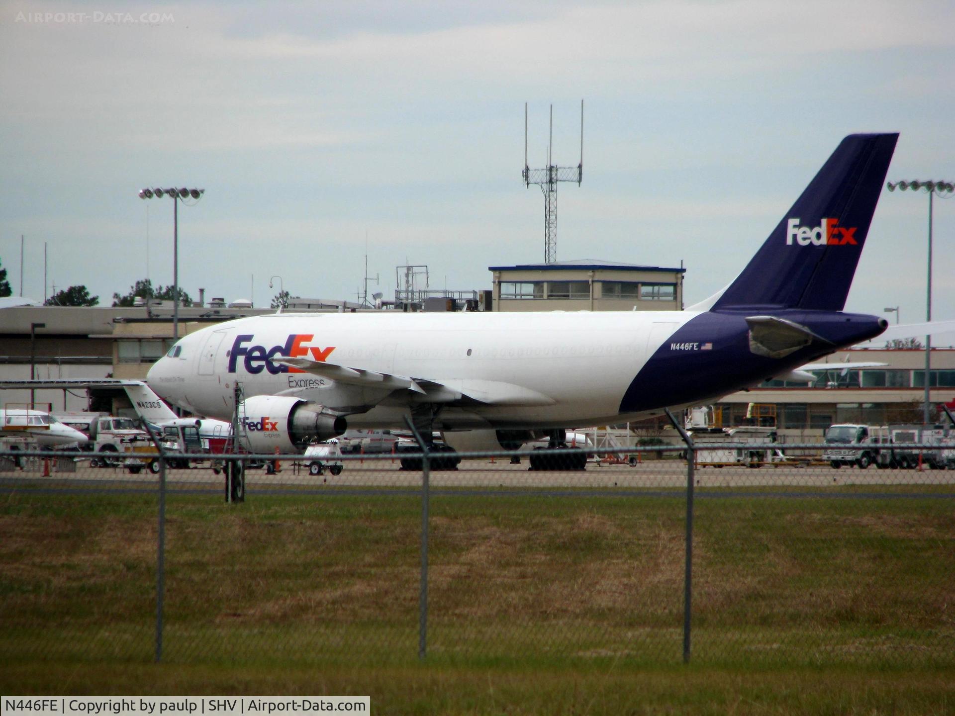 N446FE, 1983 Airbus A310-222 C/N 224, At Shreveport Regional.