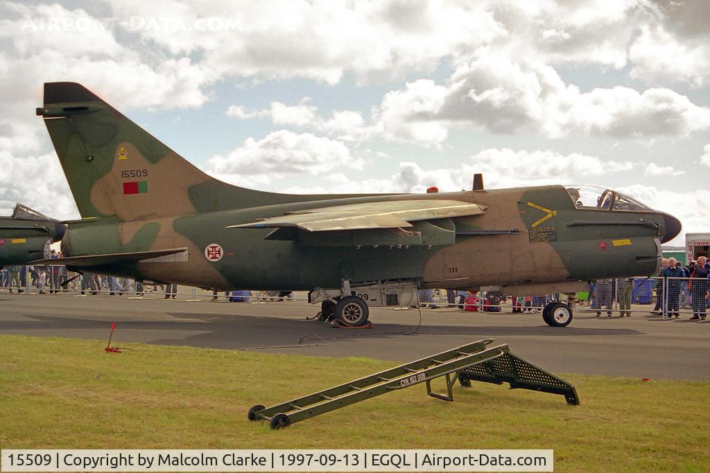 15509, LTV A-7P Corsair II C/N A-153, LTV A-7P Corsair II at the Battle of Britain Airshow RAF Leuchars in 1997.