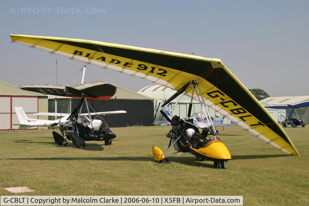 G-CBLT, 2002 Mainair Blade 912 C/N 1315-0202-7-W1110, Mainair Blade 912 at Fishburn Airfield during the Fly UK 2006 Around Britain Flight.