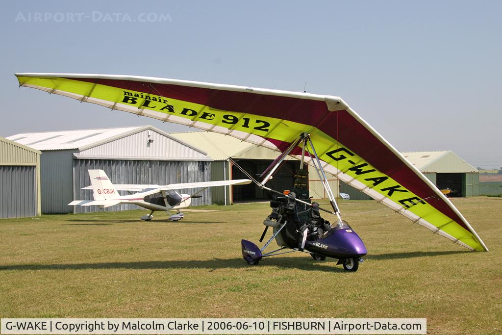 G-WAKE, 2000 Mainair Blade 912 C/N 1244-0300-7-W1037, Mainair Blade 912 at Fishburn Airfield during the Fly UK 2006 Around Britain Flight.