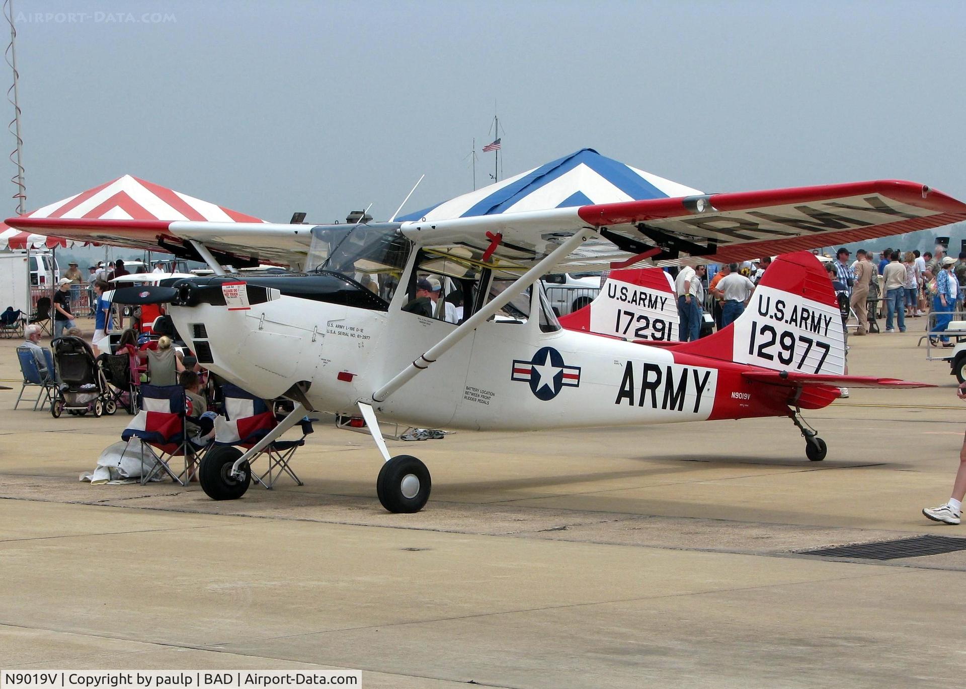 N9019V, 1962 Cessna O-1E Bird Dog C/N 305M-0023, At Barksdale Air Force Base.