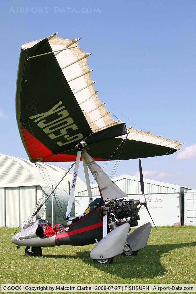 G-SOCK, 2004 Mainair Pegasus Quik C/N 8041, Mainair Pegasus Quik at Fishburn Airfield in 2008.