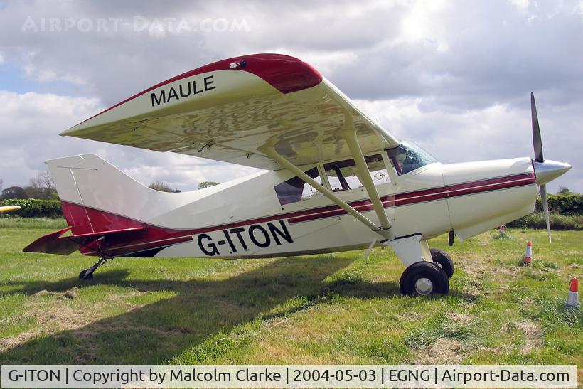 G-ITON, 1987 Maule MX-7-235 Star Rocket C/N 10050C, Maule MX-7-235 Star Rocket at Bagby Airfield in 2004.