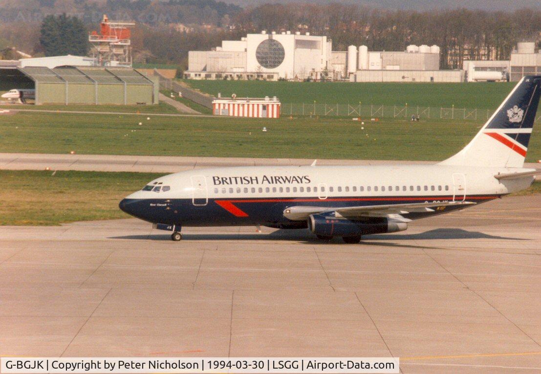 G-BGJK, 1981 Boeing 737-236 C/N 22032, Boeing 737-236 of British Airways at Geneva in March 1994.