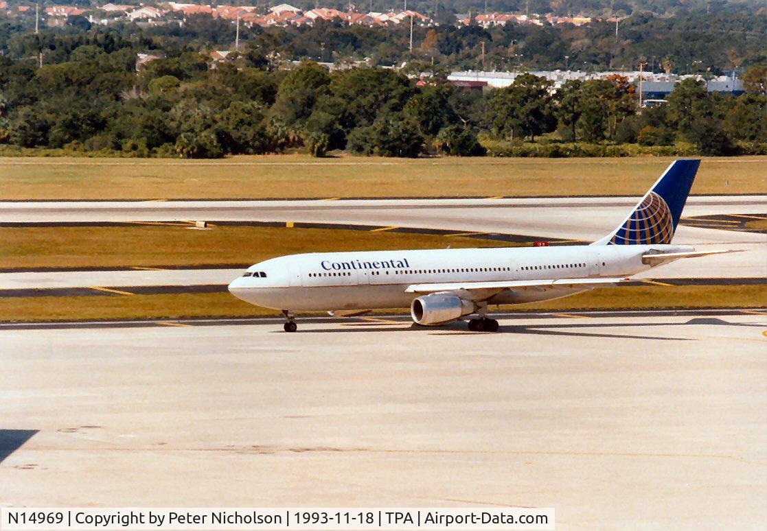 N14969, 1982 Airbus A300B4-203 C/N 207, Airbus A300 of Continental Airlines at Tampa in November 1993.