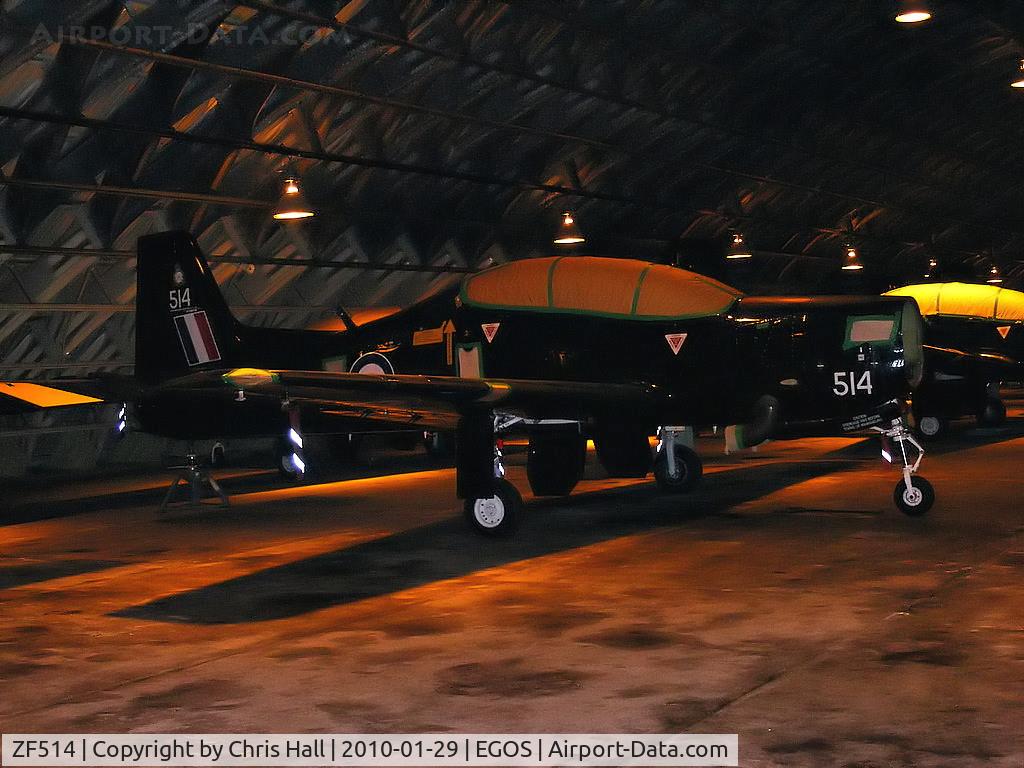 ZF514, 1992 Short S-312 Tucano T1 C/N S158/T129, Shorts Tucano T.1 in storage at RAF Shawbury