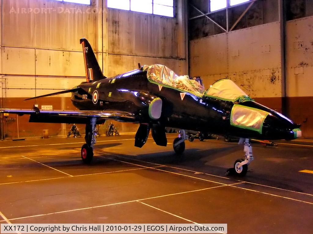 XX172, 1977 Hawker Siddeley Hawk T.1 C/N 019/312019, in storage at RAF Shawbury